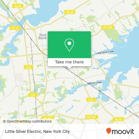 Mapa de Little Silver Electric