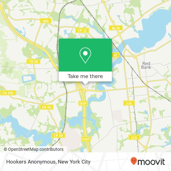 Hookers Anonymous map