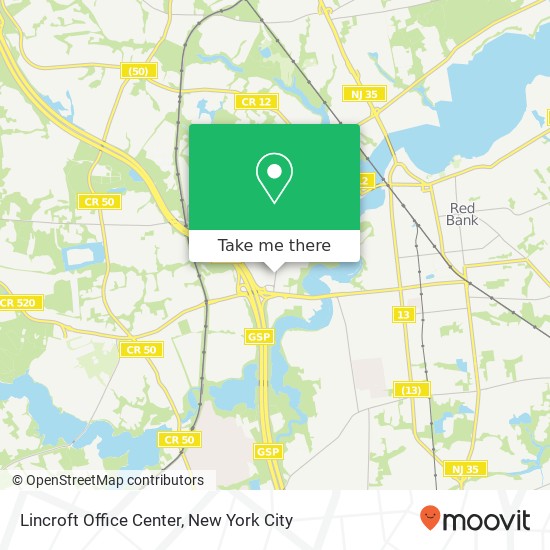 Mapa de Lincroft Office Center