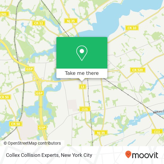 Collex Collision Experts map