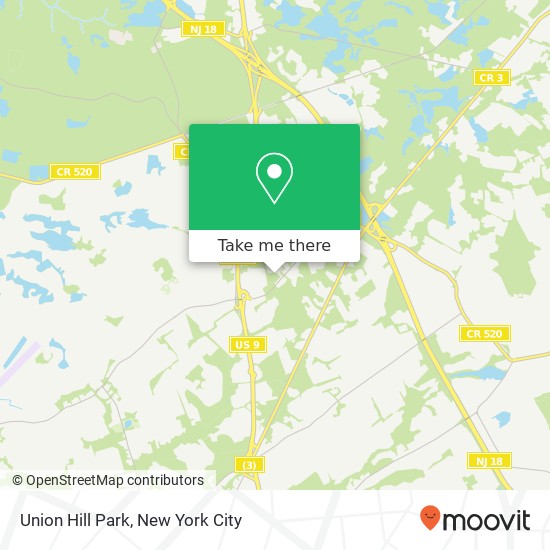 Mapa de Union Hill Park