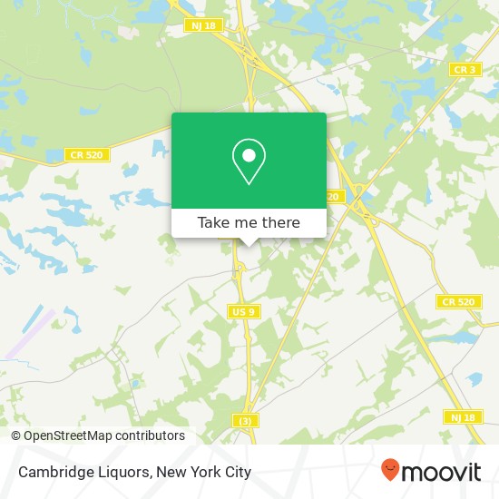 Cambridge Liquors map