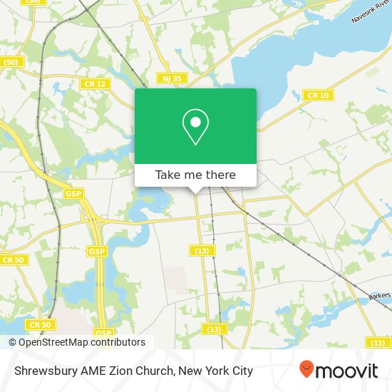 Mapa de Shrewsbury AME Zion Church