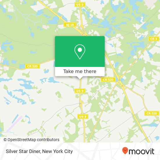 Mapa de Silver Star Diner