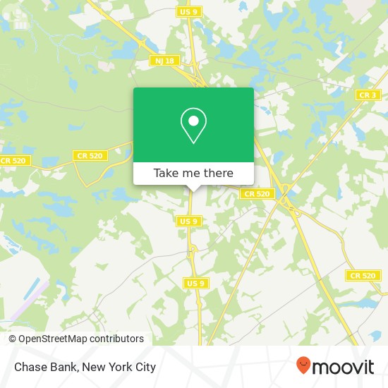 Chase Bank map