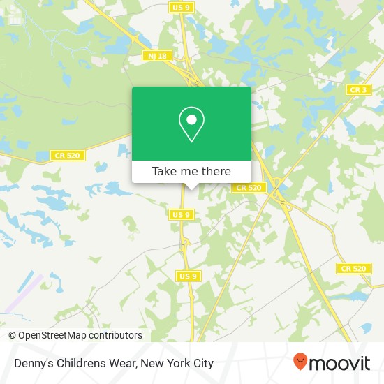 Denny's Childrens Wear map