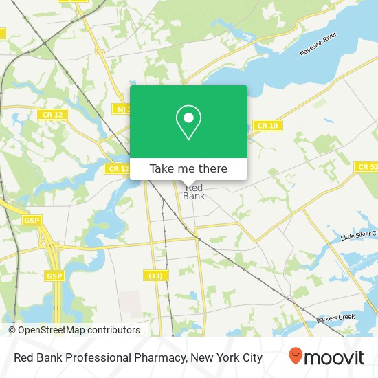 Mapa de Red Bank Professional Pharmacy