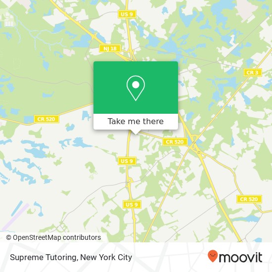 Mapa de Supreme Tutoring