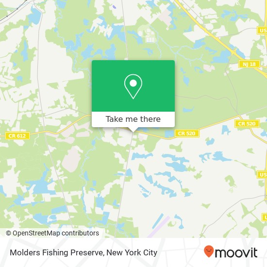 Mapa de Molders Fishing Preserve