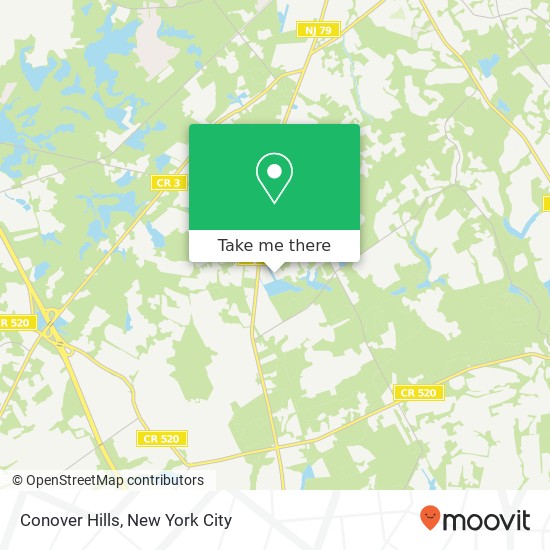 Conover Hills map