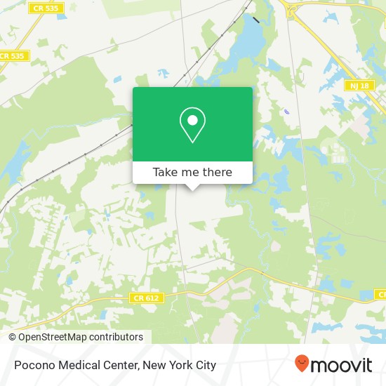 Pocono Medical Center map