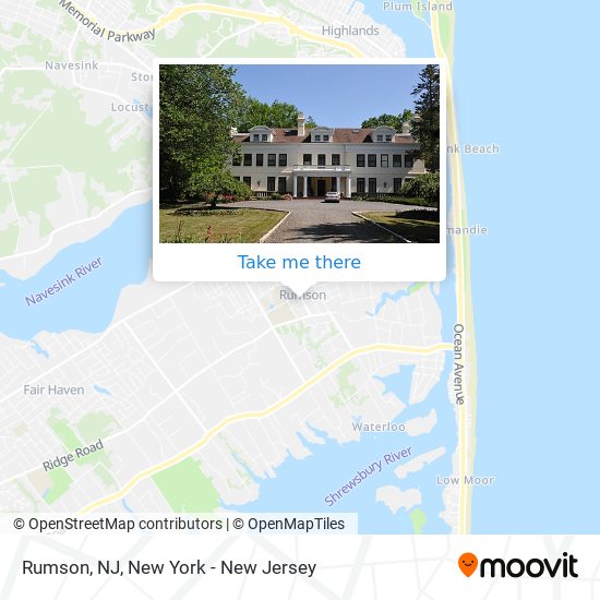 Rumson, NJ map