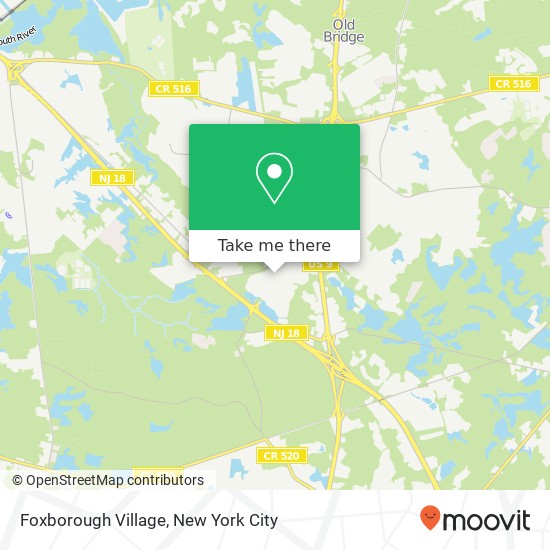 Mapa de Foxborough Village
