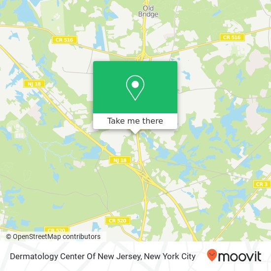 Dermatology Center Of New Jersey map