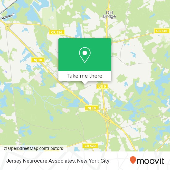 Mapa de Jersey Neurocare Associates