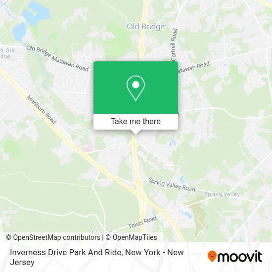 Inverness Drive Park And Ride map