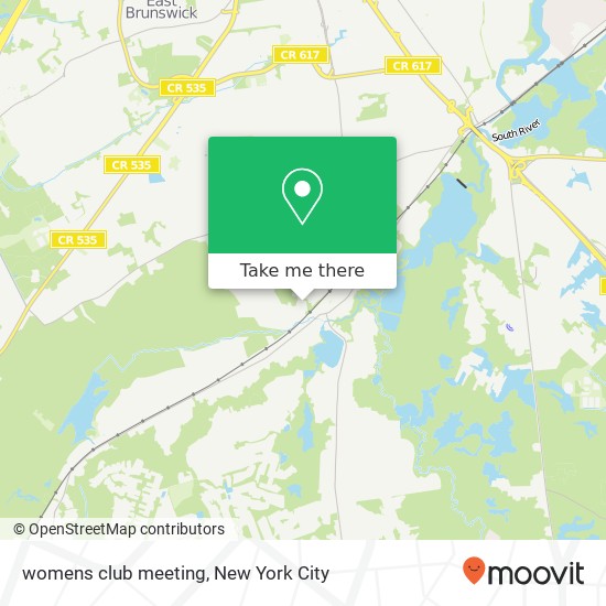 womens club meeting map