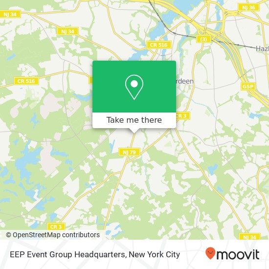 Mapa de EEP Event Group Headquarters