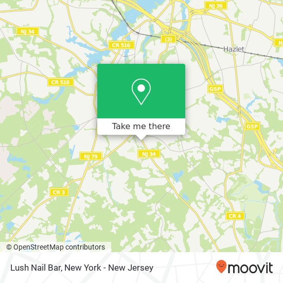 Mapa de Lush Nail Bar