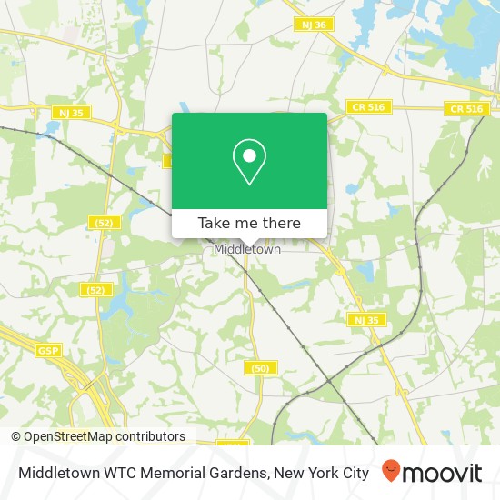 Mapa de Middletown WTC Memorial Gardens