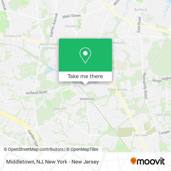 Middletown, NJ map