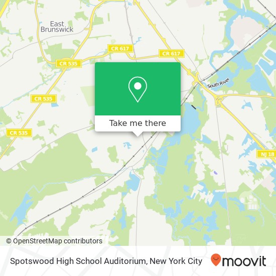 Spotswood High School Auditorium map