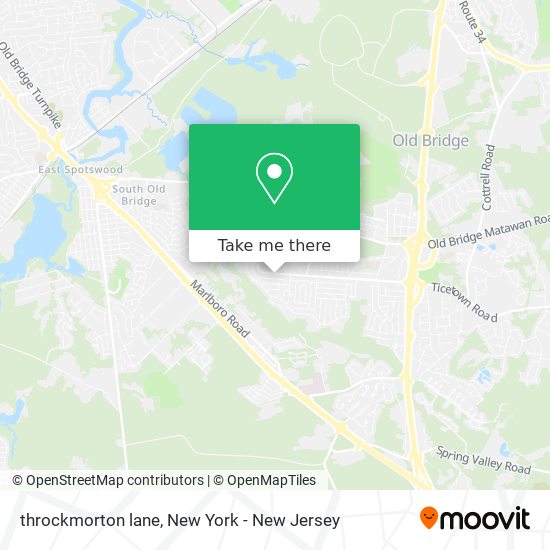 Mapa de throckmorton lane