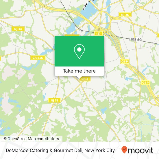 Mapa de DeMarco's Catering & Gourmet Deli