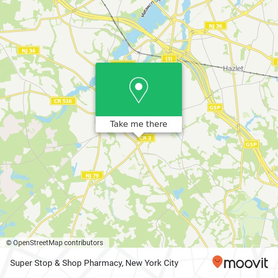 Mapa de Super Stop & Shop Pharmacy