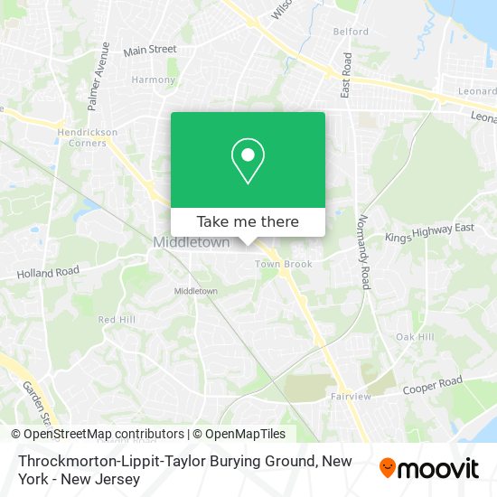 Mapa de Throckmorton-Lippit-Taylor Burying Ground