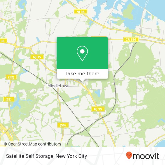 Mapa de Satellite Self Storage