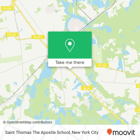 Mapa de Saint Thomas The Apostle School