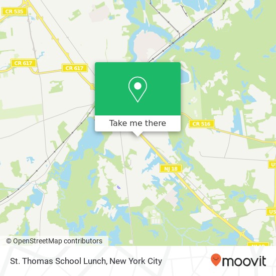 St. Thomas School Lunch map