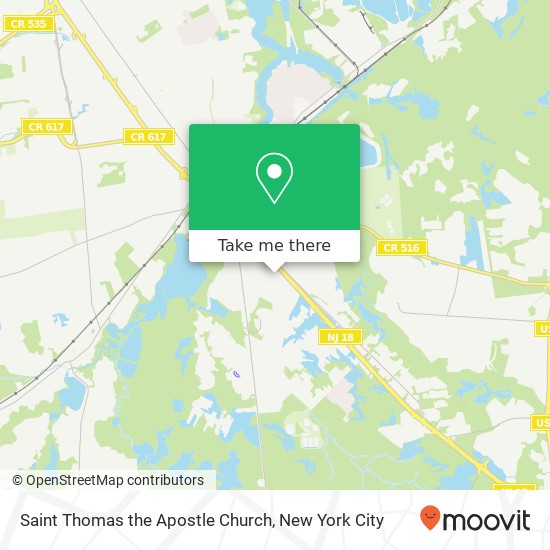 Saint Thomas the Apostle Church map