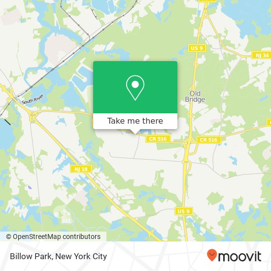Billow Park map