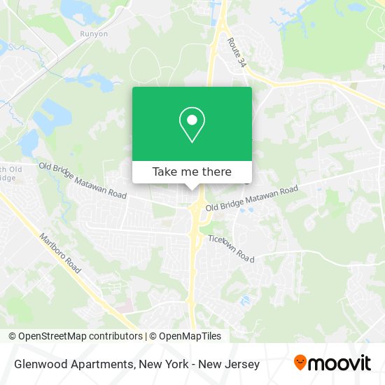 Mapa de Glenwood Apartments
