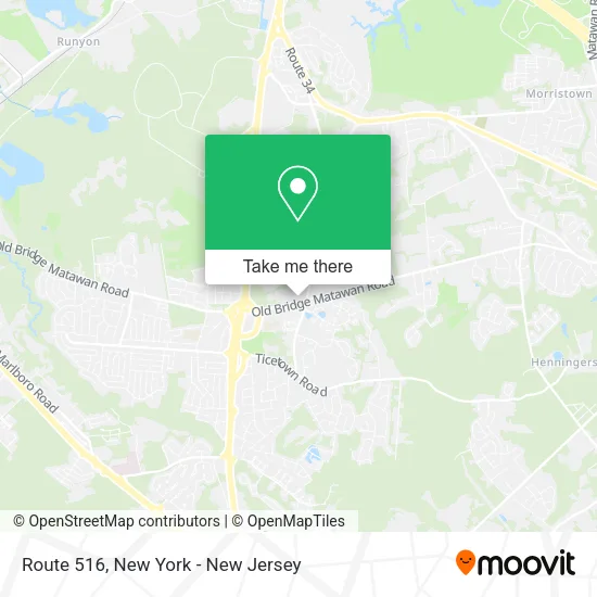 Route 516 map