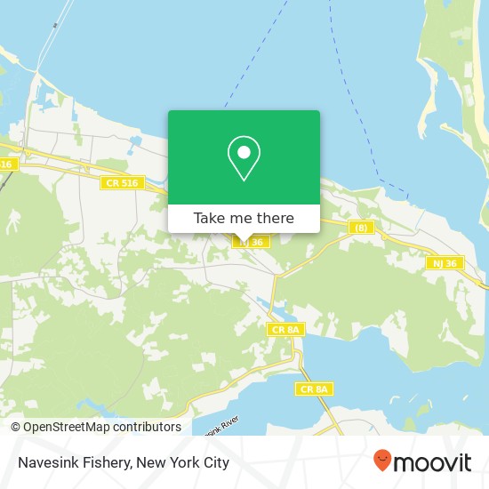 Navesink Fishery map