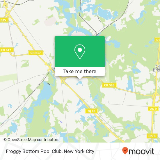 Froggy Bottom Pool Club map