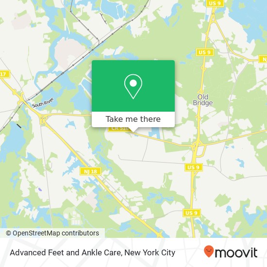 Advanced Feet and Ankle Care map