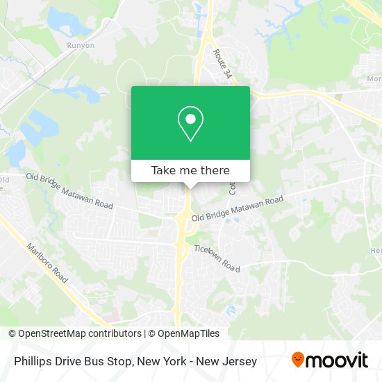 Mapa de Phillips Drive Bus Stop