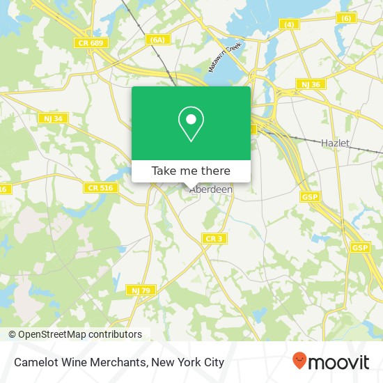 Camelot Wine Merchants map