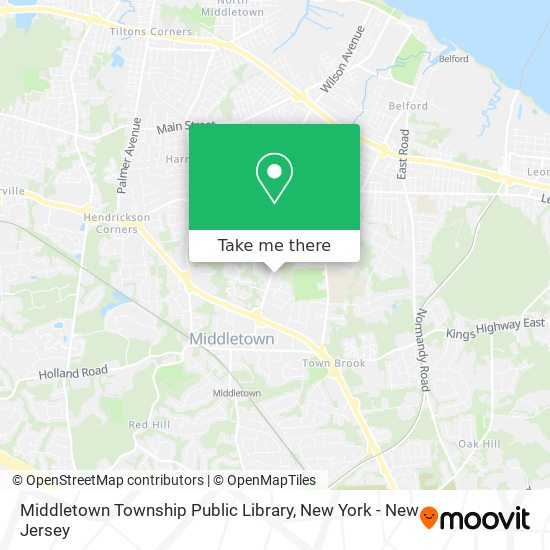 Middletown Township Public Library map