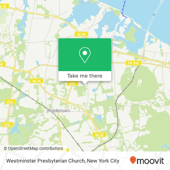 Mapa de Westminster Presbyterian Church