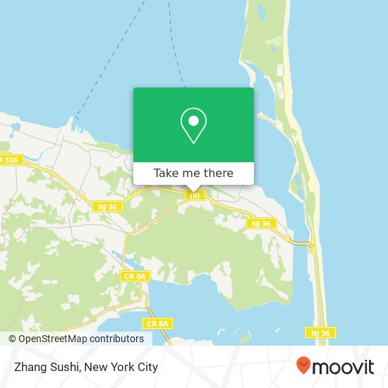 Zhang Sushi map