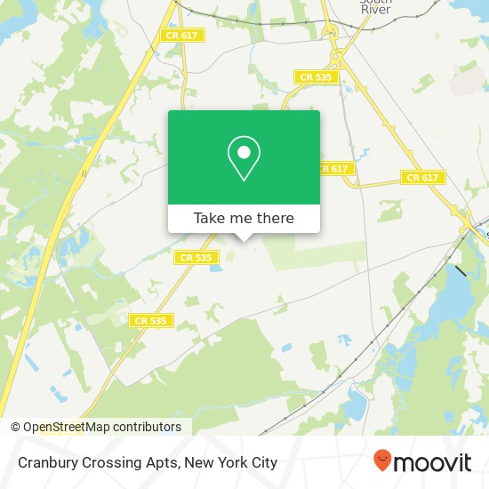 Mapa de Cranbury Crossing Apts