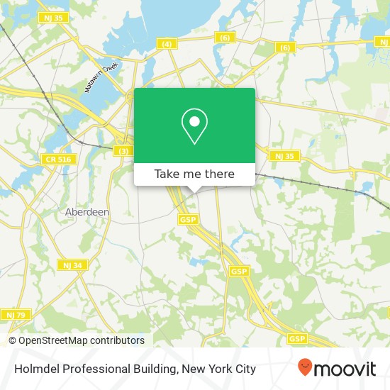 Mapa de Holmdel Professional Building