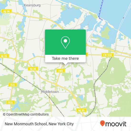 Mapa de New Monmouth School