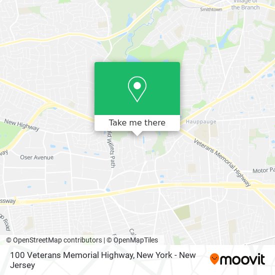 100 Veterans Memorial Highway map