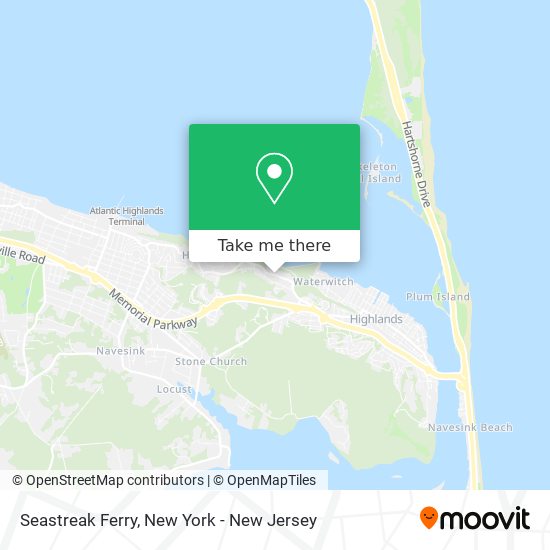 Seastreak Ferry map